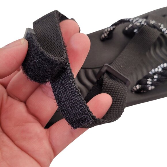 MEGNYA Women's Comfort Sandals Black Braided Straps Arch Support Size 7 - Picture 7 of 9